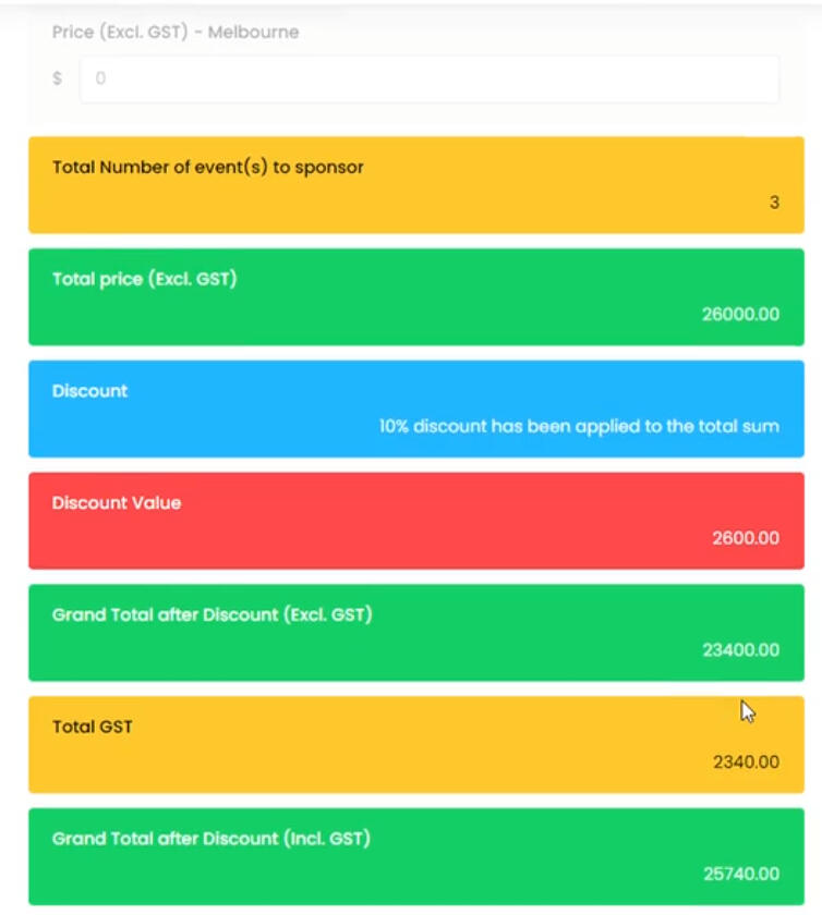 Sponsorship form Sponsorship form