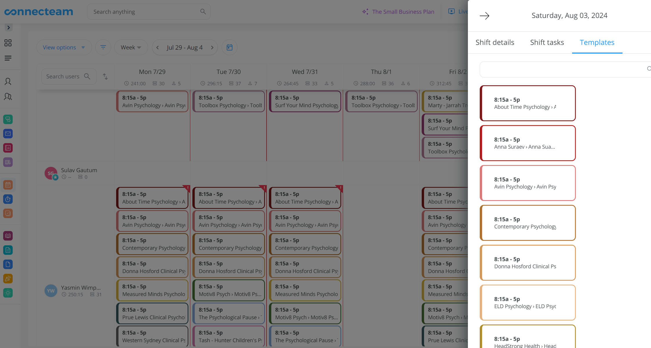 Connecteam schedule Connecteam schedule